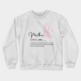 Mom Defined Rose Crewneck Sweatshirt